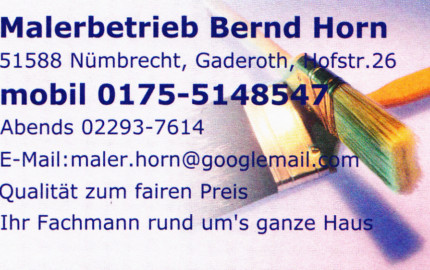 Foto von Bernd Horn Foto von Bernd Horn