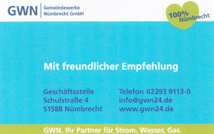 Foto von GWN Gemeindewerke Nümbrecht GmbH Foto von GWN Gemeindewerke Nümbrecht GmbH