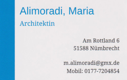 Foto von Maria Alimoradi Foto von Maria Alimoradi